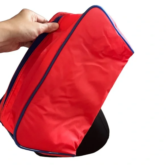 Vintage Igloo lunch bag convertible backpack crossbody insulated red blue - Picture 16 of 16